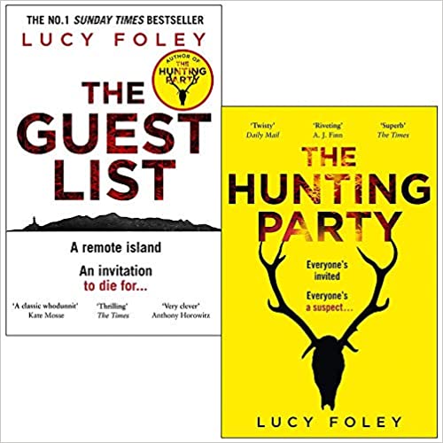 The Guest List & The Hunting Party By Lucy Foley 2 Books Collection Set by Lucy Foley, The Hunting Party By Lucy Foley
